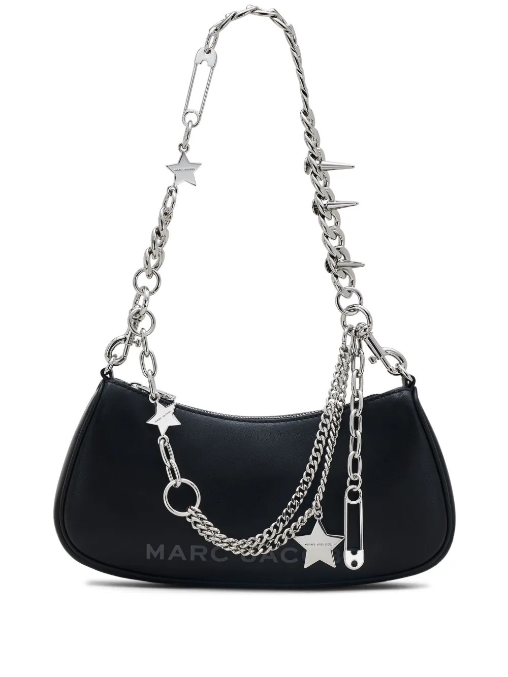 Marc Jacobs Black Leather THE STAR CHARM SHOULDER BAG